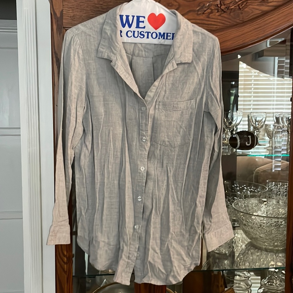 Long-sleeve, button-down